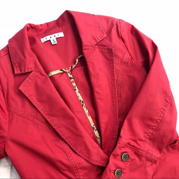 CAbi Jackets & Blazers - Cabi 878 Toss On Spring Jacket Blazer Geranium